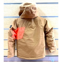 O'Neill Youth Jacksaw Snow Jacket Size 8 Rich Caramel Waterproof
