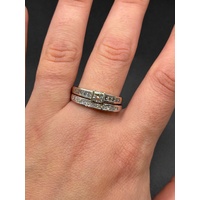 Ladies 18ct White Gold Diamond Bridal Ring Set