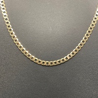 Unisex 9ct Yellow Gold Curb Link Necklace