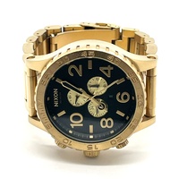 Nixon Simplify The 51-30 Chrono All Gold Black Stainless Steel Mens Watch