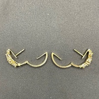 Ladies 14ct Yellow Gold Diamond Hoop Earrings