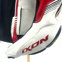 Ixon Vortex 2 Mens Riding Jacket Size M Leather CE Armor Black White Red
