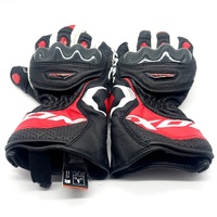 Ixon RS Circuit-R Gloves Size M Leather Racing Motorcycle Black White Red