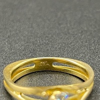 Ladies 18ct Yellow Gold Natural Diamond Ring