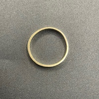 Unisex 9ct Yellow Gold Plain Band Ring
