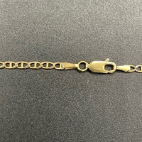 Unisex 9ct Yellow Gold Anchor Link Necklace