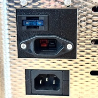 National Luna NLR 50SL Legacy 50L Stainless Dual Fridge Freezer