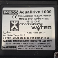 Speck Pump Pro-230 Fasco AquaDrive 1000 Pool Pump 1.0 HP 1000W Continental Water