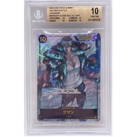2022 One Piece Card Kuzan OP02-121 SEC Alt Art BGS 10 Pristine Japanese
