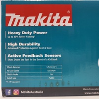 Makita GA013GZ 40V Max XGT Brushless 125mm (5") Paddle Switch Angle Grinder - Skin Only