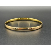 Ladies 9ct Yellow Gold Round Bangle