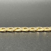 Unisex 9ct Yellow Gold Curb Link Bracelet