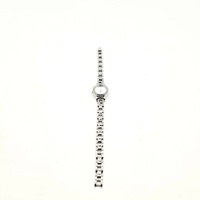 Guess W0411L1 Ladies Analog Watch Silver Tone Crystal Quartz Stainless