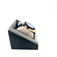 Guess Mens 3 Face Analog Watch Blue Rose Gold W0247G3