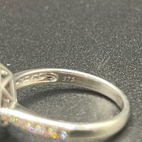Ladies 9ct White Gold Diamond Cluster Ring