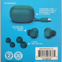 JLab Go Pop ANC True Wireless Earbuds Bluetooth Noise Cancelling Earphones