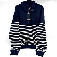 Tommy Hilfiger Placed Stripe 1/4 Zip Jumper XXL Men's Pullover Sweater Casual Knit Top