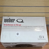 Weber Baby Q Premium 1200N BBQ LPG Midnight Black Compact Portable Grill