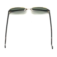 Ray-Ban RB3016F Clubmaster Classic Red Havana Green Lenses Sunglasses