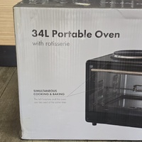 Healthy Choice 34L Portable Oven with Rotisserie EO425R Black