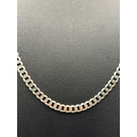 Unisex 925 Sterling Silver Curb Link Necklace