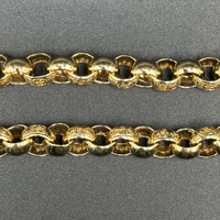 Ladies 9ct Yellow Gold Round Belcher Link Bracelet