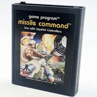 Atari 2600 Missile Command Game Cartridge CX2638 Retro Video Game
