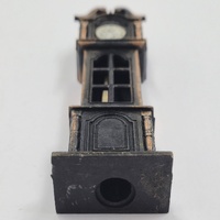 Antique Metal Pendulum Clock Pencil Sharpener Vintage Collectible Desk Decor