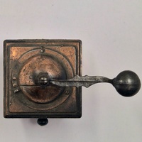 Antique Metal Pencil Sharpener Coffee Grinder Style Miniature Collectible Desk Decor