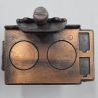 Vintage Queen Wood Burning Stove Metal Pencil Sharpener Antique Style Collectible Desk Decor