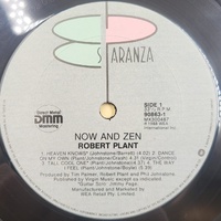 Robert Plant Now and Zen 1988 Vinyl Record LP Classic Rock Album 12" Analog Stereo Collectible