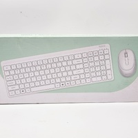 Tonic Silent Wireless Keyboard and Mouse Combo White USB 2.4GHz