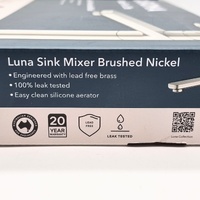 Caroma Luna Collection Brushed Nickel Sink Mixer Tap 68188BN4AF