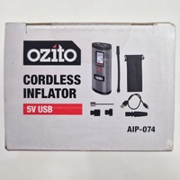 OZITO 7.4V Cordless Inflator Portable Air Pump Tyre Ball Bicycle Rechargeable
