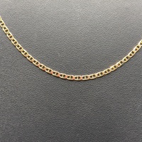 Unisex 9ct Yellow Gold Anchor Link Necklace