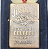 Zippo Jim Beam Windproof Pocket Lighter Refillable Metal Collectible Cigarette Lighter