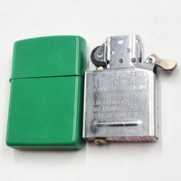Zippo Grass Green Windproof Pocket Lighter Refillable Metal Collectible