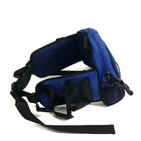 Precision Pak Blue Fishing Waist Belt Bag with 2 Rod Holders Pack