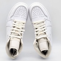 Nike Air Jordan 1 Mid Triple White 2020 Size 8 Leather 554724-130