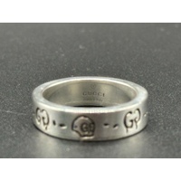 Unisex 925 Sterling Silver Gucci Ghost Collection Ring