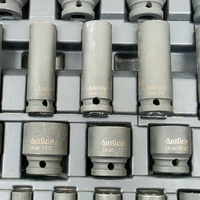 AuzGrip A84617 34pc 6 Point 1/2 Inch Drive Impact Socket Set Deep and Standard