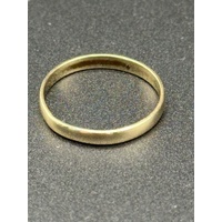 Unisex 9ct Yellow Gold Plain Wedding Band Ring