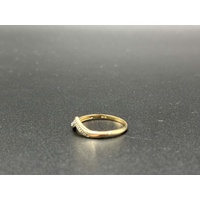 Ladies 9ct Yellow Gold Diamond Ring