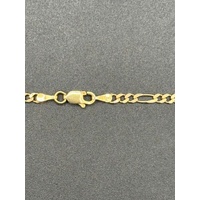Unisex 9ct Yellow Gold Figaro Link Necklace