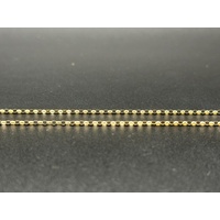 Ladies 9ct Yellow Gold Belcher Link Chain & Circle Pendant 