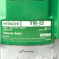 Hitachi TR-12 1500W Corded Plunge Router Woodworking Tool 240V