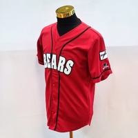 Home Run Bears Baseball Team Jersey Red #24 Strikers Norths Australia