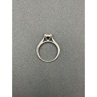 Ladies 9ct White Gold Diamond Cluster Ring
