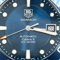 TAG Heuer Aquaracer WAN2111 Blue Calibre 5 Automatic 300m Men's Watch