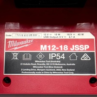 Milwaukee M12 M18 Wireless Bluetooth Jobsite Speaker M12-18 JSSP Skin Only